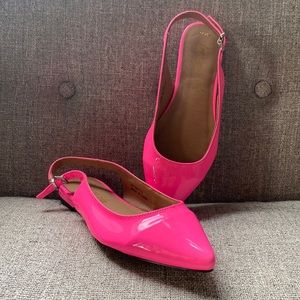Hot Pink Sling-backs